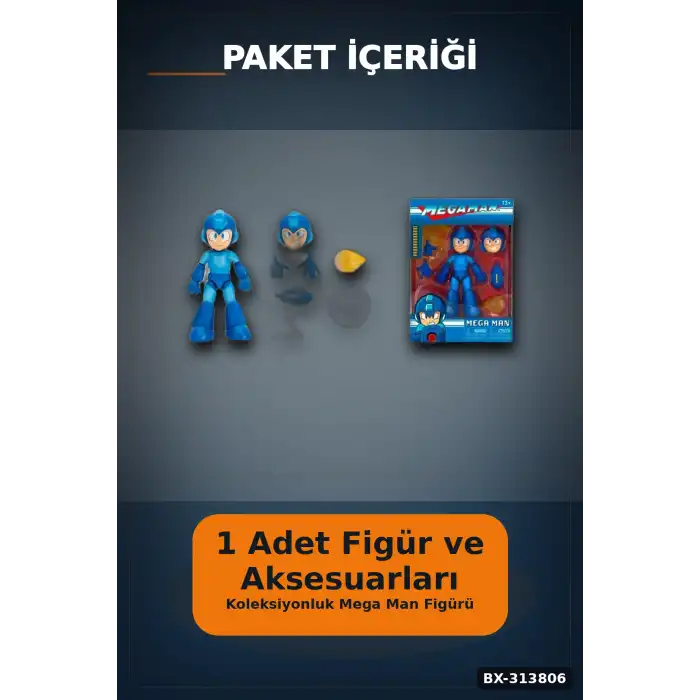 Capcom Lisanslı 11.5 cm Man Aksiyon Figürü - 1 Adet, Koleksiyonluk Pencere Kutulu Oyuncak BX-313806