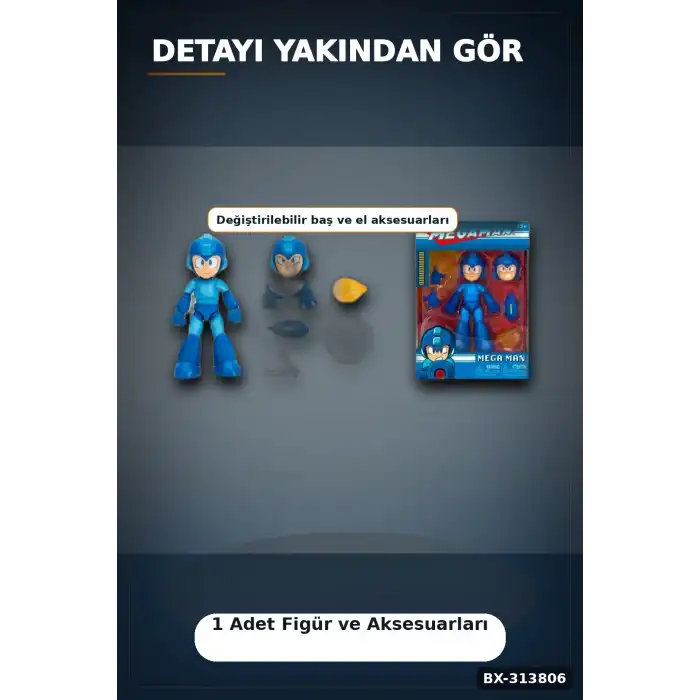 Capcom Lisanslı 11.5 cm Man Aksiyon Figürü - 1 Adet, Koleksiyonluk Pencere Kutulu Oyuncak BX-313806