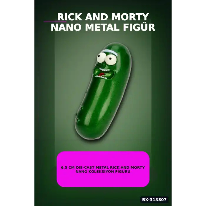 6.5 Cm Die-Cast Metal Rick And Morty Nano Koleksiyon Figuru 1 Adet Rastgele BX-313807