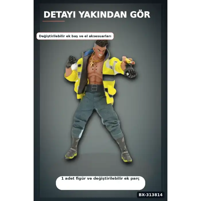 Sandevistan Modlu David Martinez Anime Figuru - 15 cm Cyberpunk Koleksiyon Hediyesi BX-313814