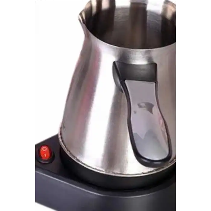 Türk Kahve Makinesi Elektrikli Cezve 800W 360 ml Paslanmaz Çelik 6 Fincan Kapasiteli BX-315967