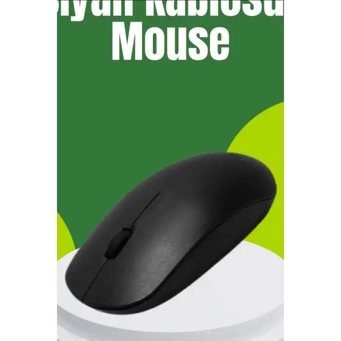 Sessiz Kablosuz Mouse 1600 DPI Optik Sensörlü 10 Metre Menzilli USB Fare BX-315970