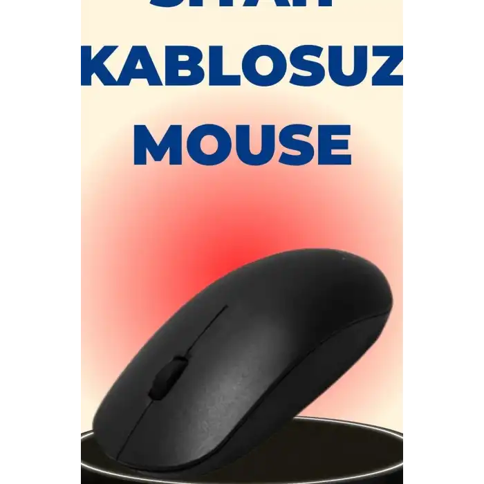 Kablosuz Mouse Sessiz Tıklamalı 1600 DPI 43 gr USB Alıcılı Ergonomik Fare BX-315971
