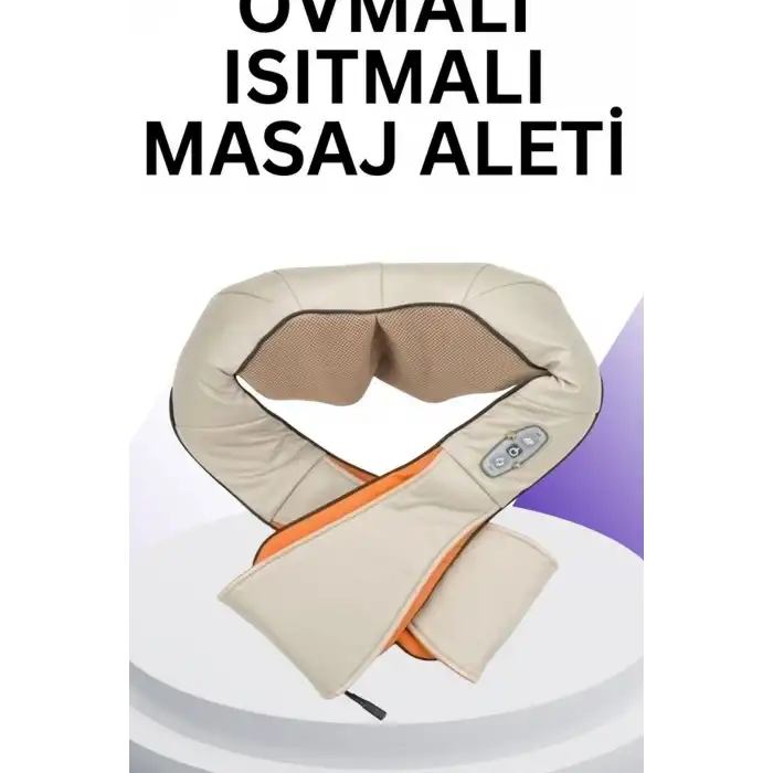 Isıtmalı Boyun Masaj Aleti - Ovmalı Omuz Bel Cihazı, 24W 12V 15 Dakika BX-315985