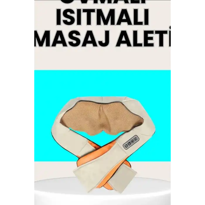 Isıtmalı Boyun Sırt Omuz Masaj Aleti - Ovmalı Ev Tipi Vücut Masaj Cihazı BX-315992