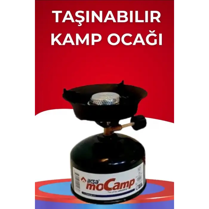 Portatif Kamp Ocağı Seti 12 cm Metal Gövdeli Gazlı Ocak, Açık Hava İçin BX-315997