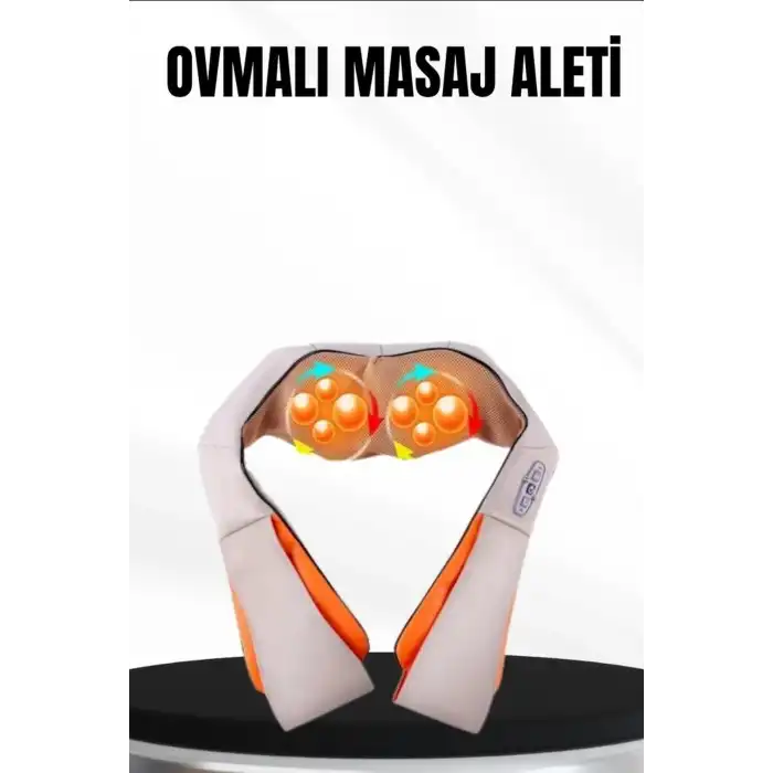 Isıtmalı Masaj Aleti Boyun Sırt Bel Omuz Yoğurmalı Masaj Cihazı Araç Ev Tipi BX-316004