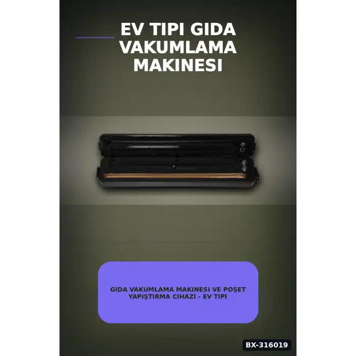 Gıda Vakumlama Makinesi ve Poşet Yapıştırma Cihazı - Ev Tipi Mutfak Saklama BX-316019