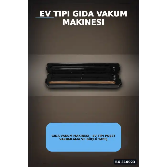 Gıda Vakum Makinesi - Ev Tipi Poşet Vakumlama ve Güçlü Yapıştırma Cihazı BX-316023