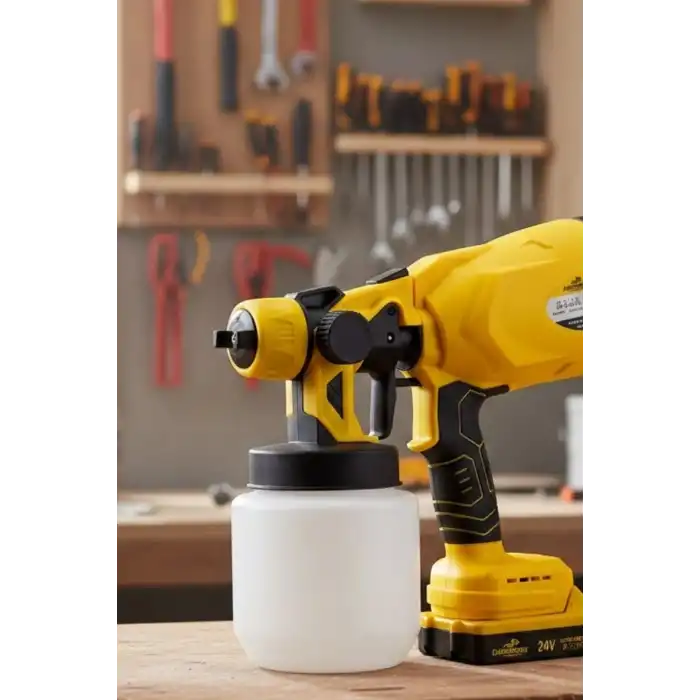 Akülü Boya Püskürtme Tabancası Ayarlanabilir Sprey Uçlu Şarjlı Boyama Aleti BX-316025