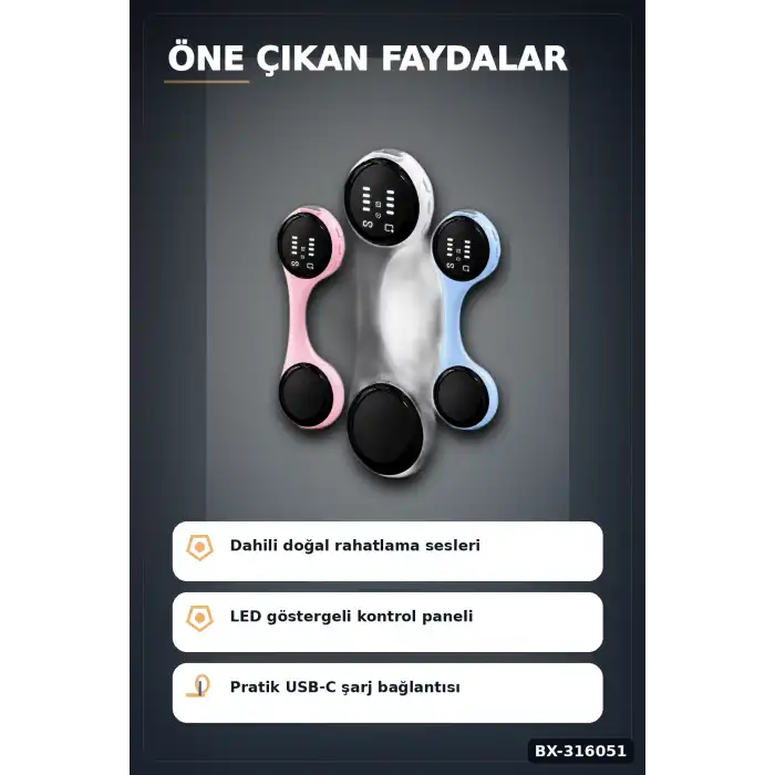 Bluetooth Uyku Hoparlörü Yastık Altı Ses Çalar 8 Saat Süreli Rahatlatıcı Müzik Cihazı BX-316051
