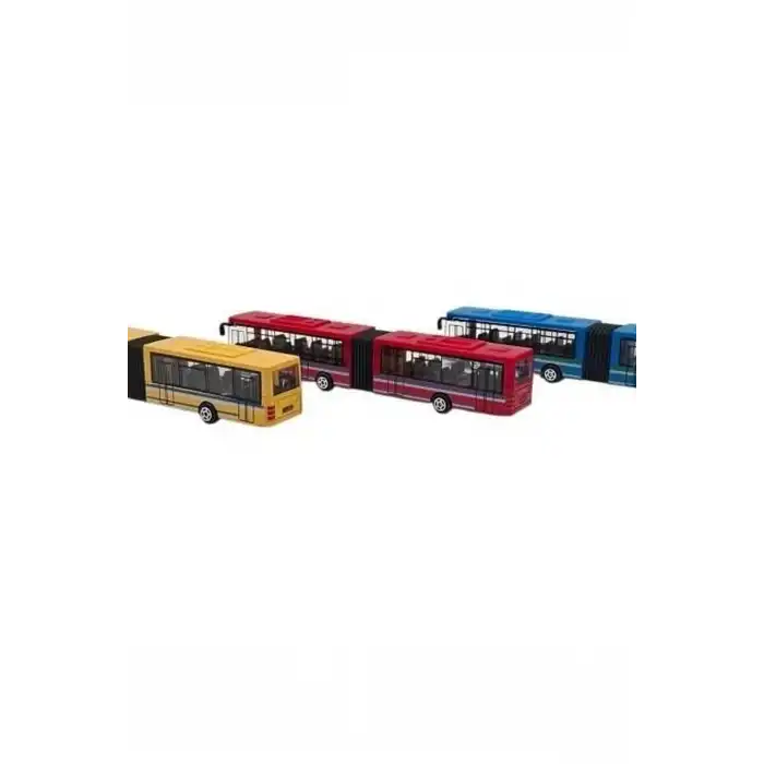 Metal Çekbırak Otobüs Oyuncağı 1 Adet, Çocuklar İçin Kutulu Model Taşıt BX-316077