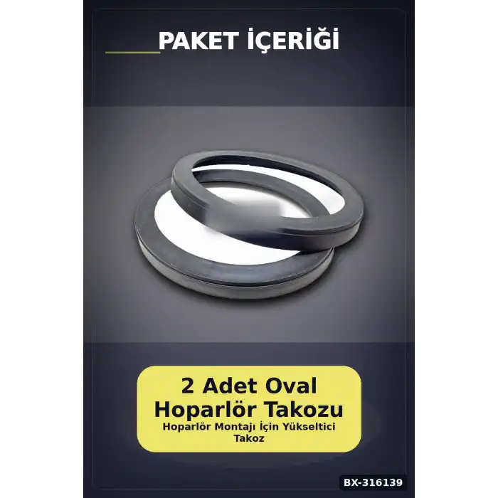 Oval Hoparlör Yükseltici Takoz Altlık 16 cm Oto Ses Sistemi İçin 2 Adet BX-316139