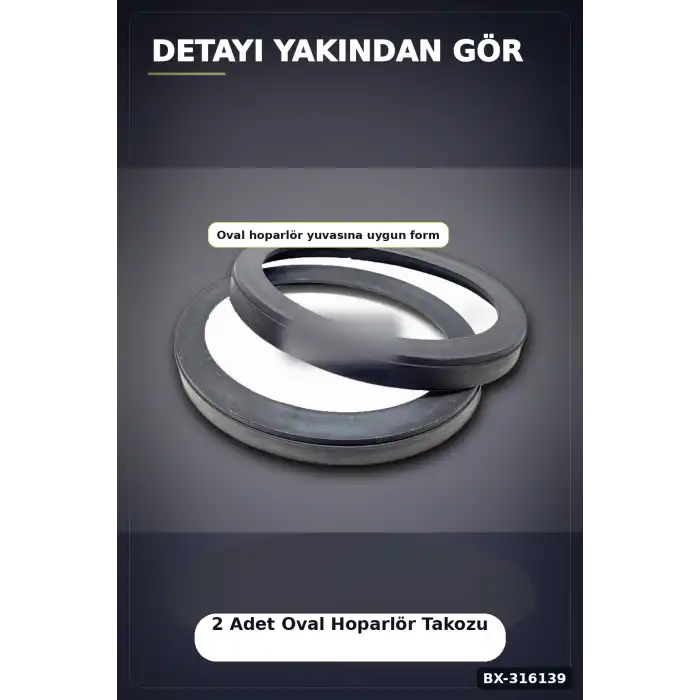 Oval Hoparlör Yükseltici Takoz Altlık 16 cm Oto Ses Sistemi İçin 2 Adet BX-316139