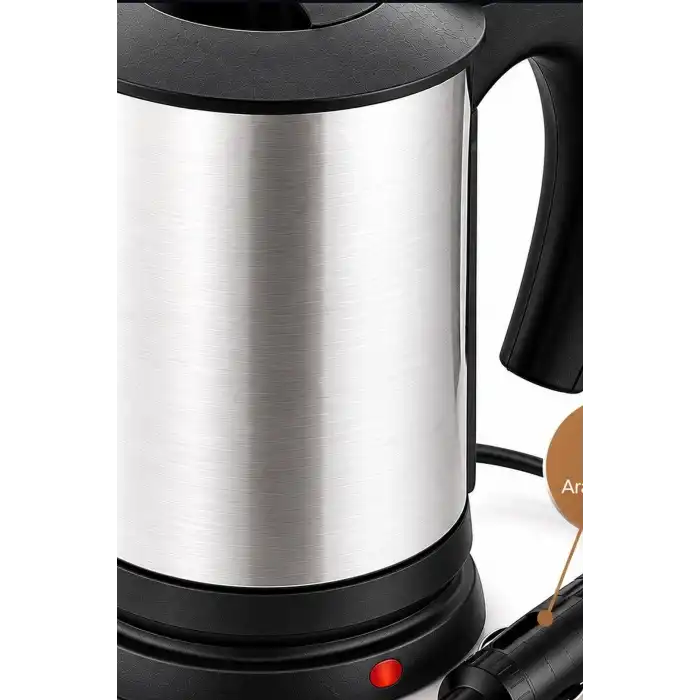 Araç İçi Su Isıtıcı Kettle 12V Çakmaklık Girişli Paslanmaz Çelik Termos BX-316147