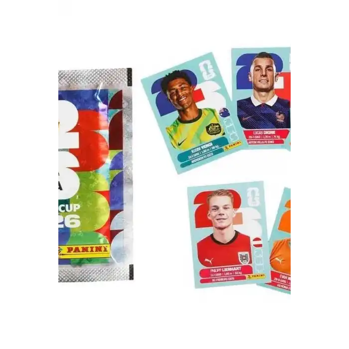 Fifa World Cup 2026 Çıkartma Paketi - Küçük Boy Futbol Koleksiyon Çıkartması BX-316182