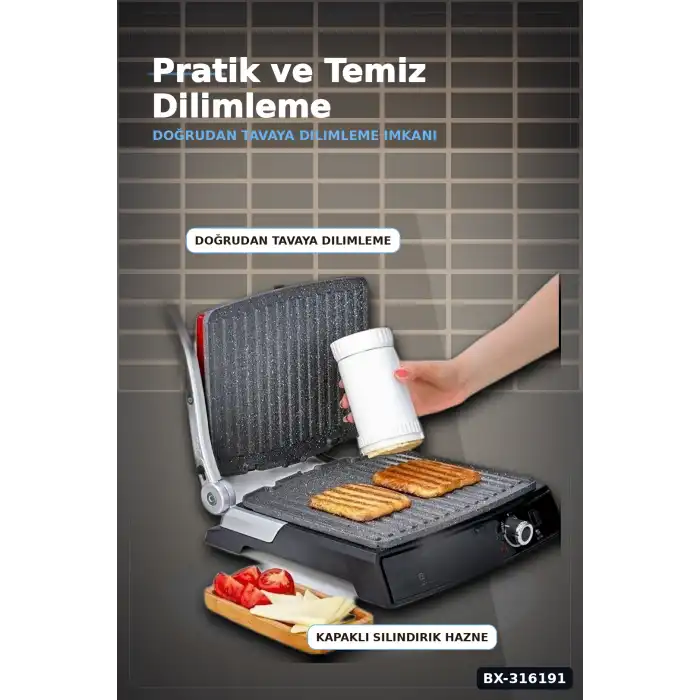 Tereyağı Sürme ve Kesme Aparatı - Pratik Saklama Kabı, Ergonomik Tereyağlık BX-316191