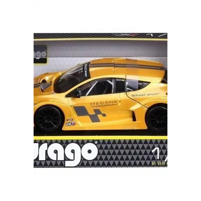 Renault Megane Trophy Model Araba 1:24 Ölçek Metal Gövde Standlı Koleksiyon BX-316205