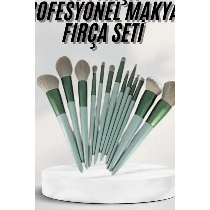 Makyaj Fırçası Seti 13 Parça Yumuşak Sentetik Kıllı Pudra Eyeliner Fırça Takımı BX-316229