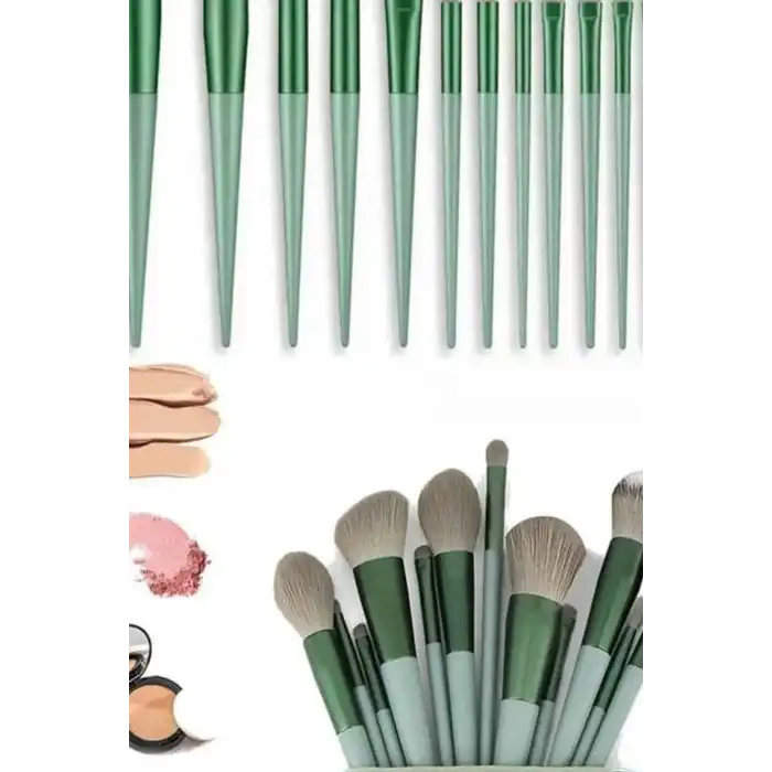 Makyaj Fırça Seti 13 Parça Yumuşak Kıllı Far ve Yüz Uygulama Çantalı Set BX-316232