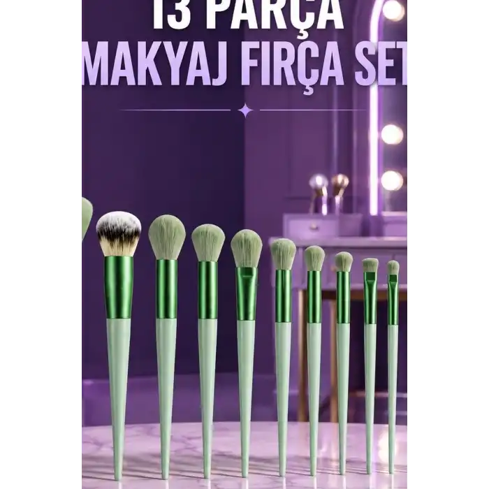 Makyaj Fırça Seti Çantalı Yumuşak Kıllı Yüz Göz ve Dudak Uygulama Fırçaları BX-316255