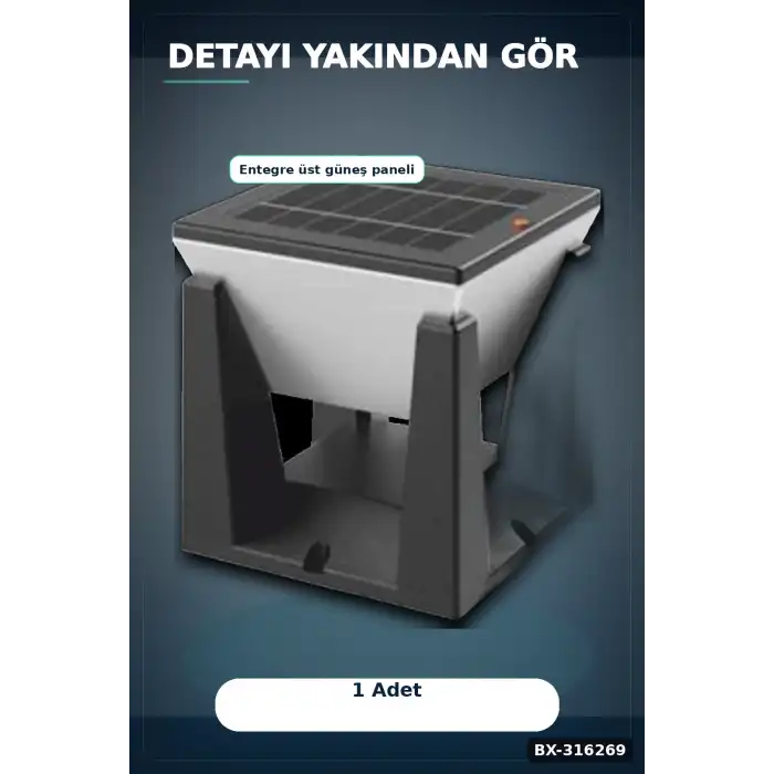 Solar Bahçe Armatürü 75W 6500K Işık IP65 Dış Mekan Lambası 1 Adet BX-316269