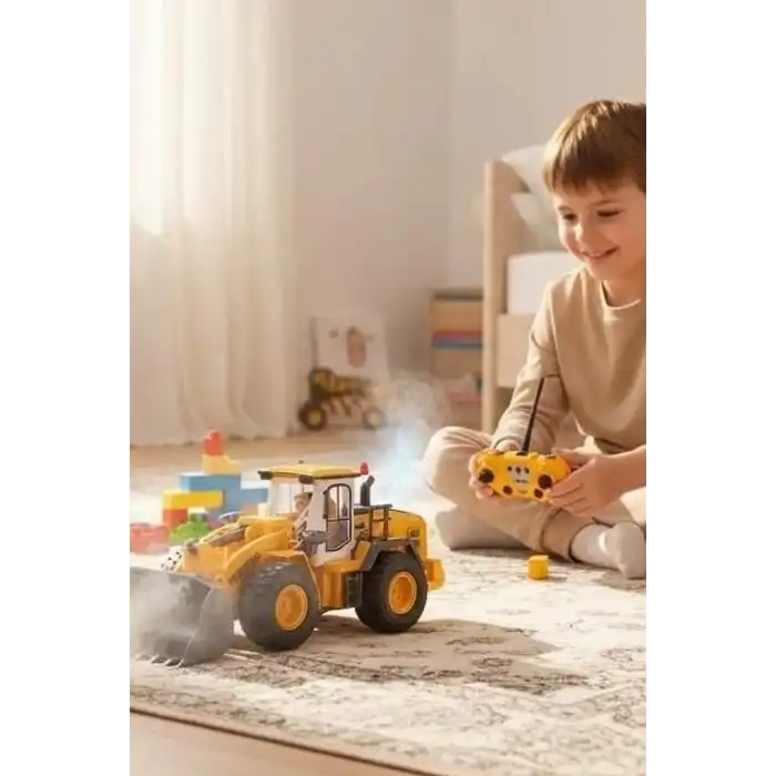 Uzaktan Kumandalı Kepçe İş Makinesi 1:18 Ölçek 9 Kanal Alaşımlı Oyuncak BX-316271