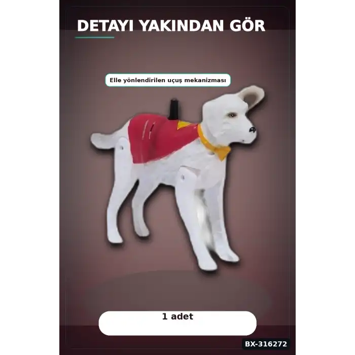 Uçan Krypto Köpek Figürü 19 cm DC Comics Superman - Elle Yönlendirilen Oyuncak BX-316272