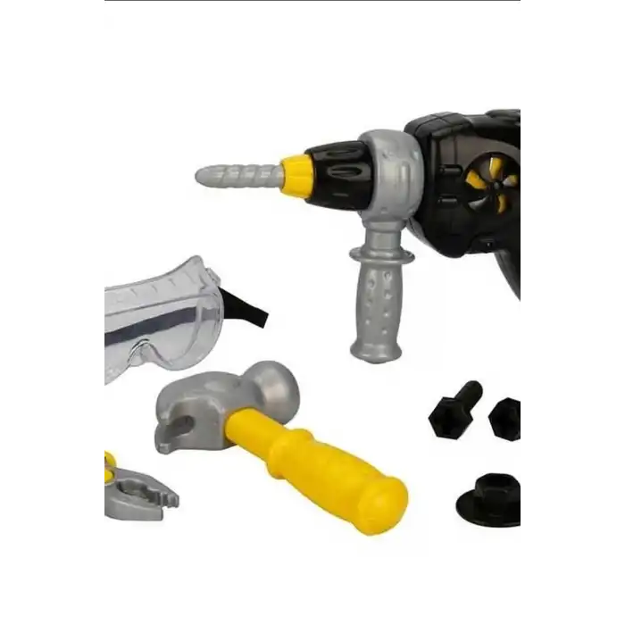 Oyuncak Matkaplı Tamir Seti Sesli ve Titreşimli 9 Parça Çocuk Oyun Set BX-316278
