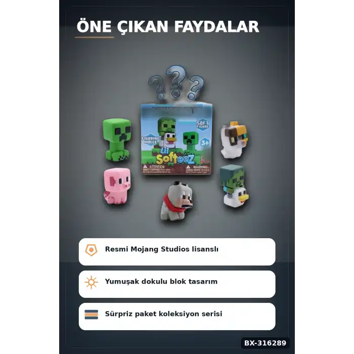 Lil Softeez Sürpriz Paket Oyuncak Figürü - 8x8x8 cm Kutu, 1 Adet Asorti BX-316289