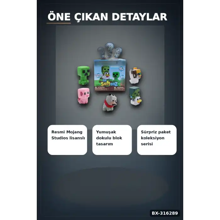 Lil Softeez Sürpriz Paket Oyuncak Figürü - 8x8x8 cm Kutu, 1 Adet Asorti BX-316289