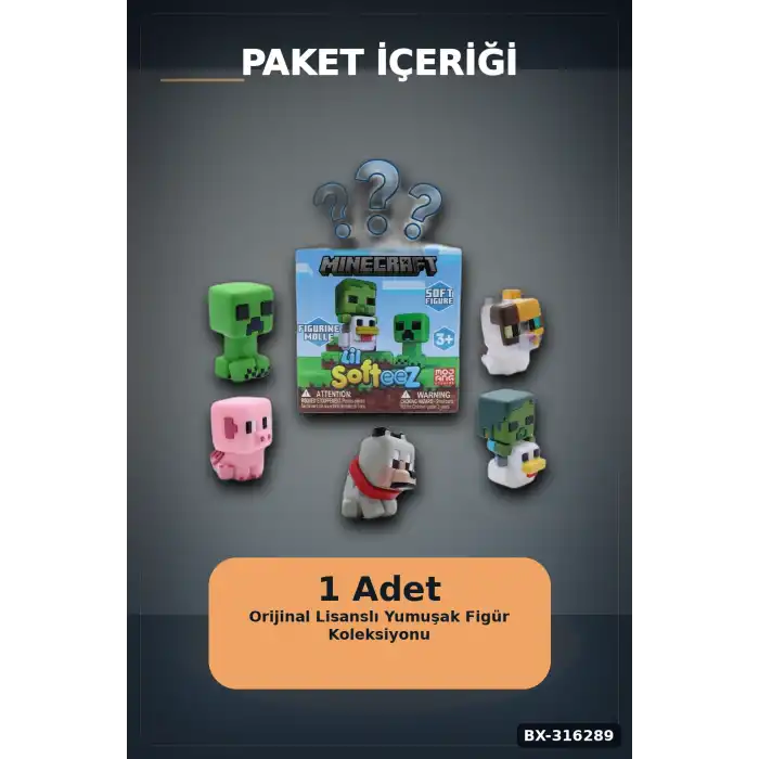 Lil Softeez Sürpriz Paket Oyuncak Figürü - 8x8x8 cm Kutu, 1 Adet Asorti BX-316289