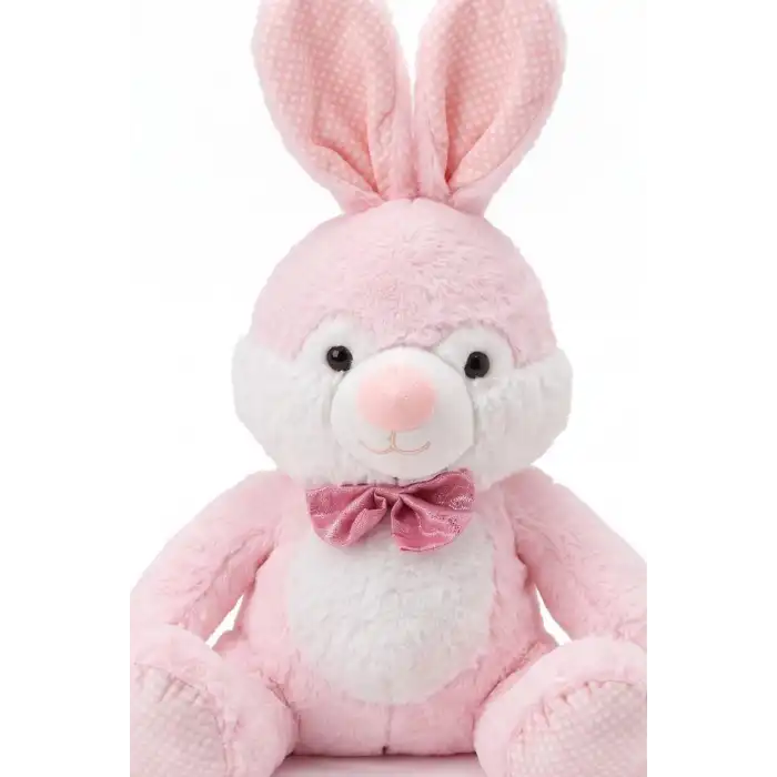 Papyonlu Peluş Tavşan Oyuncak 60 cm - Çocuk ve Bebek Için Hediye Figür BX-316300