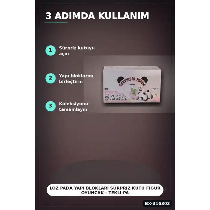 Loz Pada Yapı Blokları Sürpriz Kutu Figür Oyuncak - Tekli Paket 1 Adet BX-316303