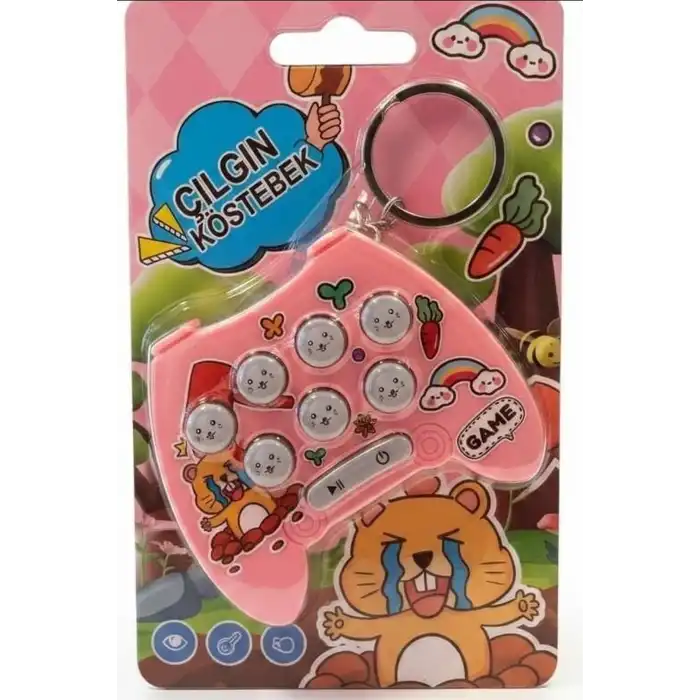 Çılgın Köstebek Mini Konsol Oyunu - Çocuklar İçin El Atarisi, Tekli Paket BX-316448