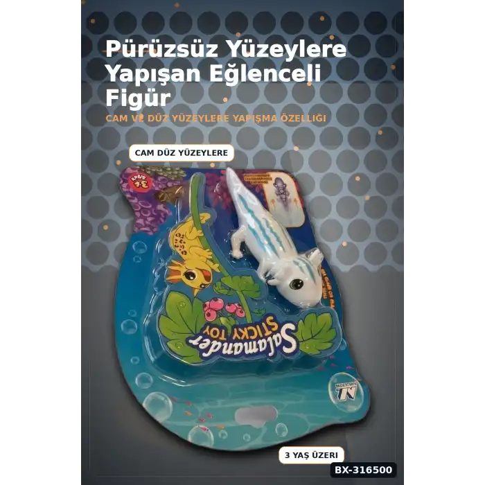 Yapışkan Semender Figür Oyuncak - Eğlenceli Esnek Çocuk Oyuncak Modeli BX-316500