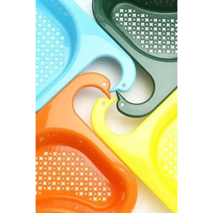Lavabo Süzgeci Plastik Kuğu Tasarım Musluk Askılı Drenaj Sepeti 1 Adet BX-316511