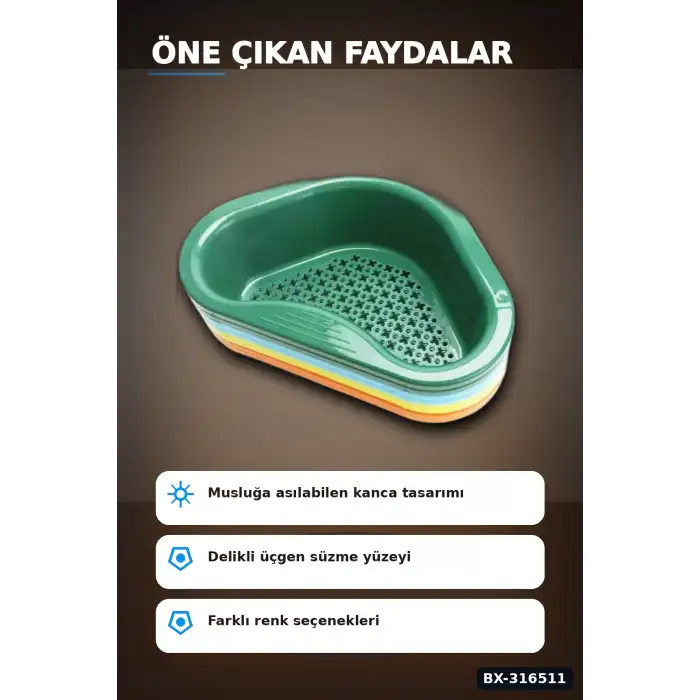 Lavabo Süzgeci Plastik Kuğu Tasarım Musluk Askılı Drenaj Sepeti 1 Adet BX-316511
