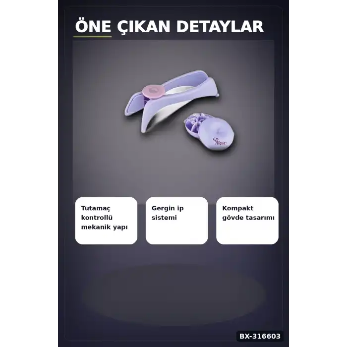 İpli Tüy Alma Aleti Pratik Yüz Epilasyon Aparatı - Tekli Paket, Ev Tipi BX-316603