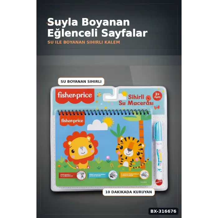 Fisher Price Sihirli Boyama Kitabı Eğitici Aktivite Defteri Tekli Paket BX-316676