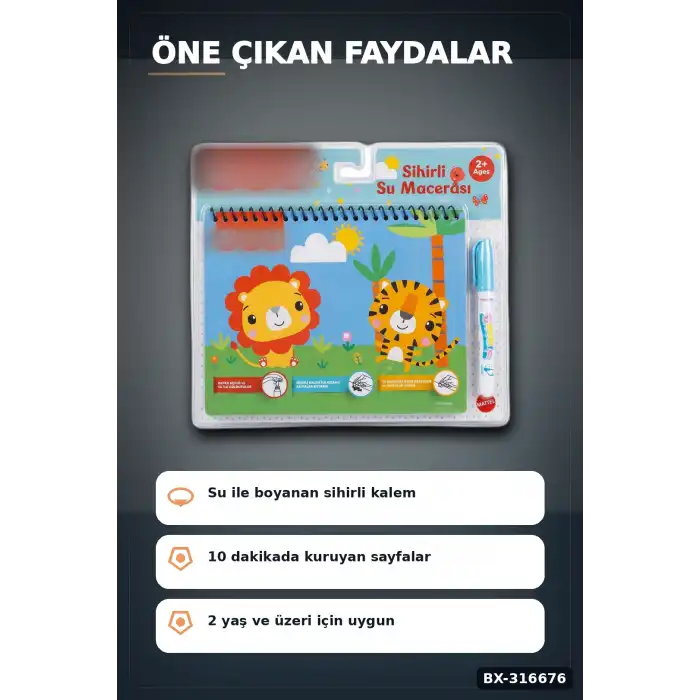 Fisher Price Sihirli Boyama Kitabı Eğitici Aktivite Defteri Tekli Paket BX-316676