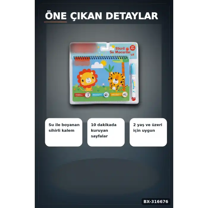 Fisher Price Sihirli Boyama Kitabı Eğitici Aktivite Defteri Tekli Paket BX-316676