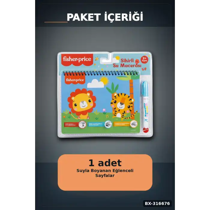 Fisher Price Sihirli Boyama Kitabı Eğitici Aktivite Defteri Tekli Paket BX-316676