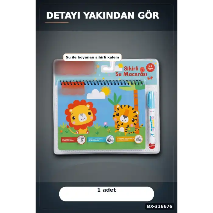 Fisher Price Sihirli Boyama Kitabı Eğitici Aktivite Defteri Tekli Paket BX-316676