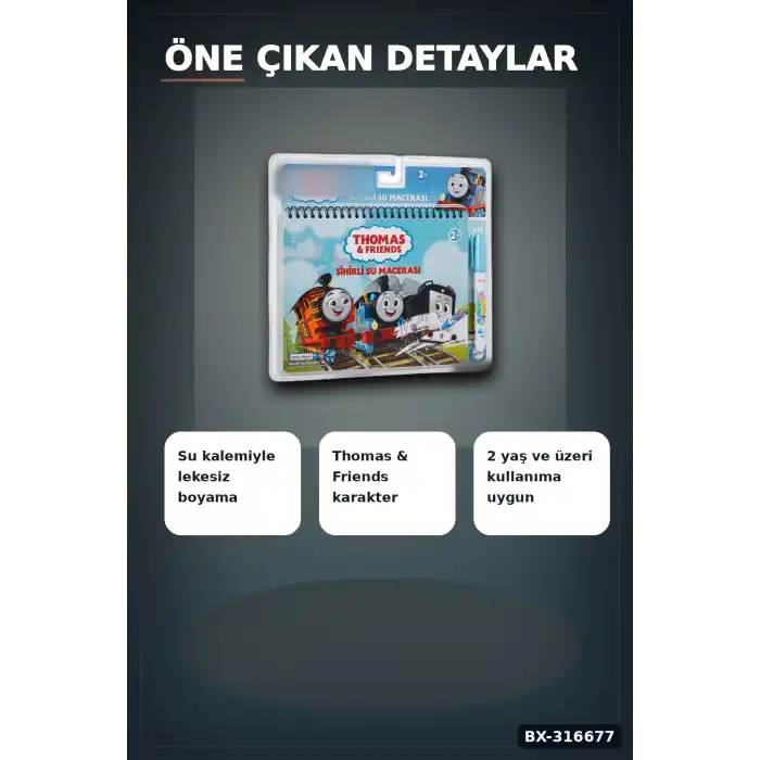 Fisher Price Sihirli Boyama Kitabı Thomas Temalı Çocuk Aktivite Kitabı BX-316677