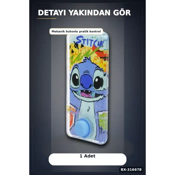 Stitch Su Oyunu Eğlenceli El Atarisi - Nostaljik Çocuk Oyuncağı, 1 Adet BX-316678