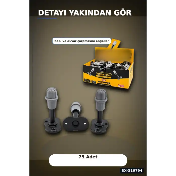 Kapı Altı Stoperi Plastik Tampon Koruyucu 75 Adet Ev Ofis Hırdavat Seti BX-316794