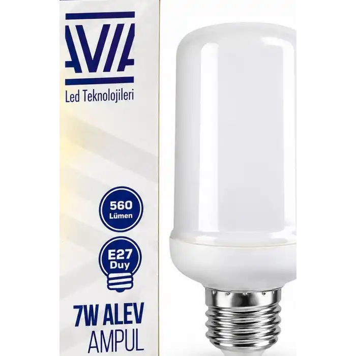 Alev Efektli LED Ampul 7W E27 Duy 560 Lümen IP20 Koruma Dekoratif Lamba BX-316947