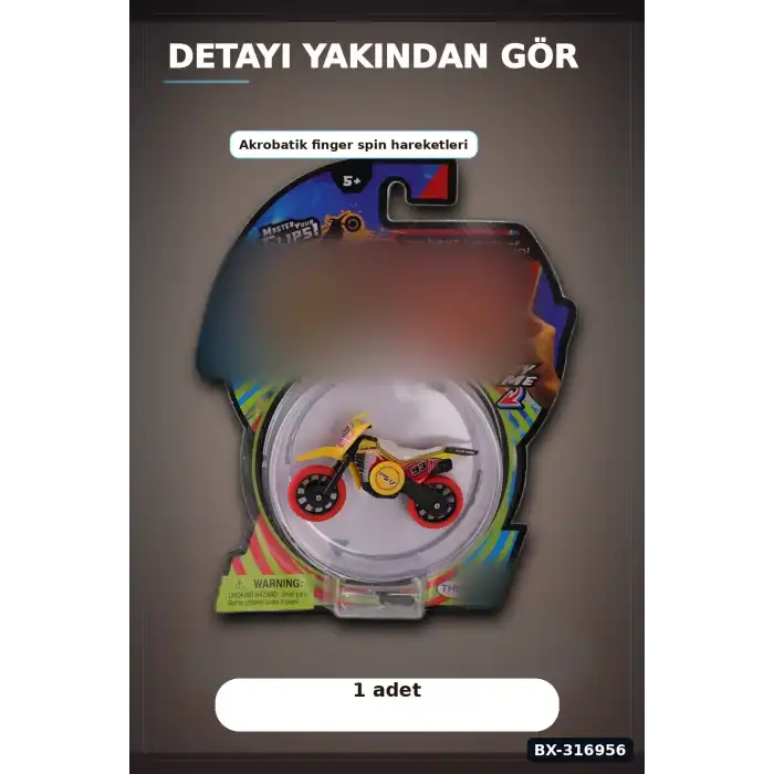 Parmak Bisikleti Flip Pro Akrobatik Oyuncak Bisiklet, 5 Yaş ve Üzeri Çocuklar İçin BX-316956
