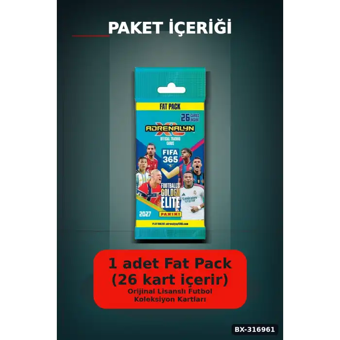 Panini FIFA 365 Futbolcu Koleksiyon Kartları Fat Pack 26 Kart İçeren Paket BX-316961